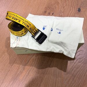 Off-White Yellow and Black Belt